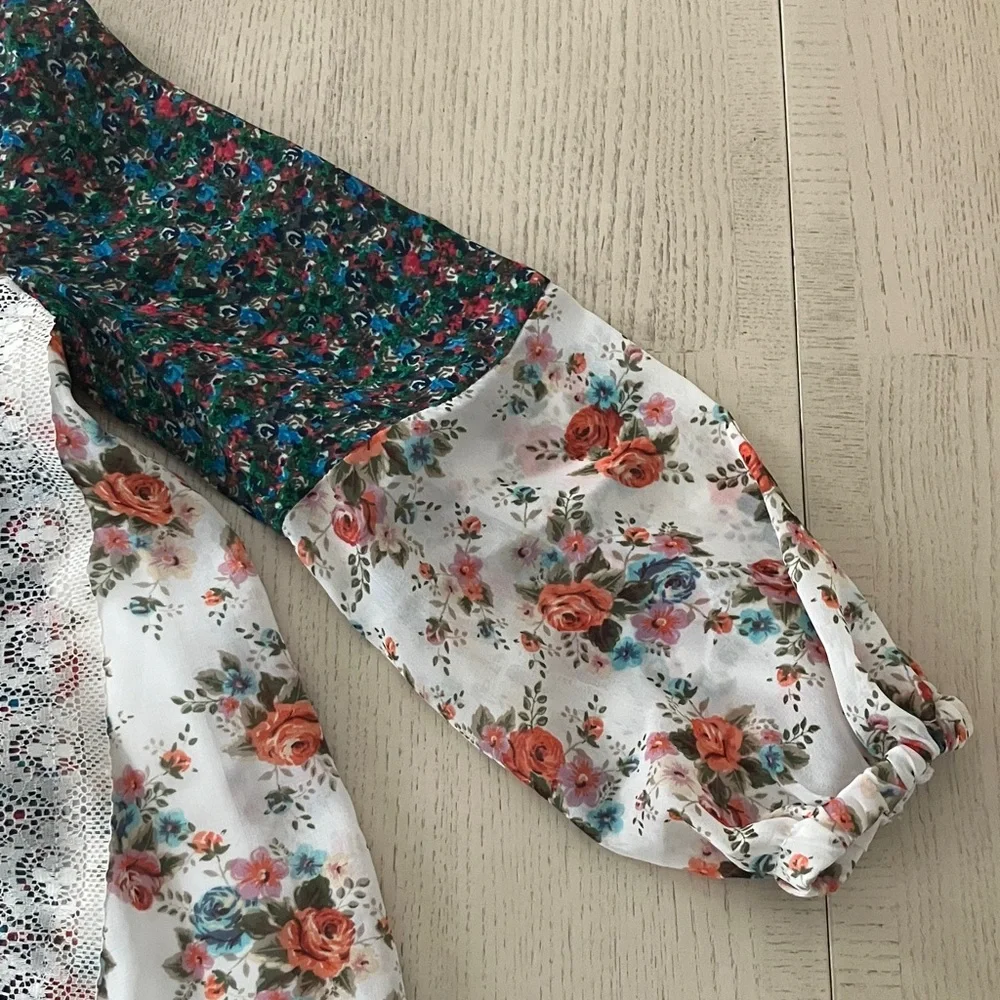 Bonnie Jean Floral Button Dress Size 6X